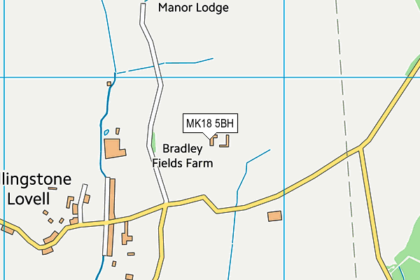 MK18 5BH map - OS VectorMap District (Ordnance Survey)