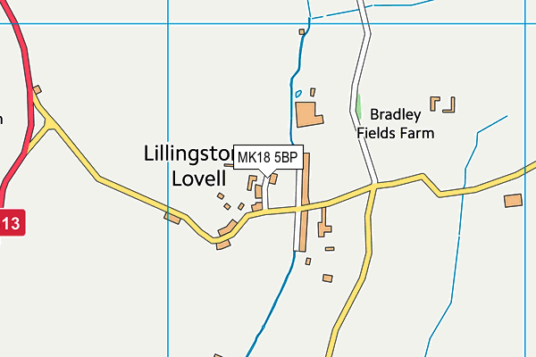 MK18 5BP map - OS VectorMap District (Ordnance Survey)