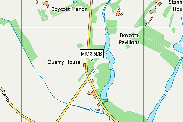 MK18 5DB map - OS VectorMap District (Ordnance Survey)
