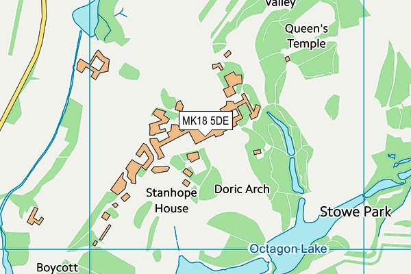 MK18 5DE map - OS VectorMap District (Ordnance Survey)