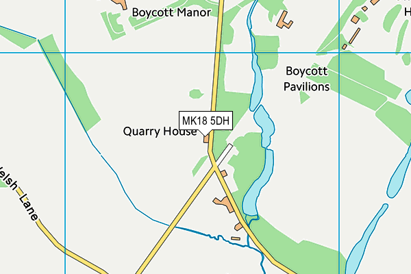 MK18 5DH map - OS VectorMap District (Ordnance Survey)