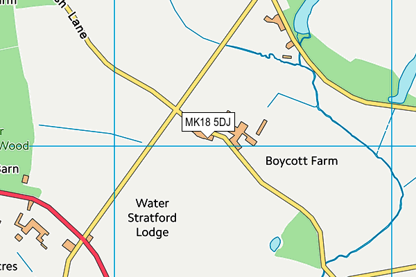 MK18 5DJ map - OS VectorMap District (Ordnance Survey)