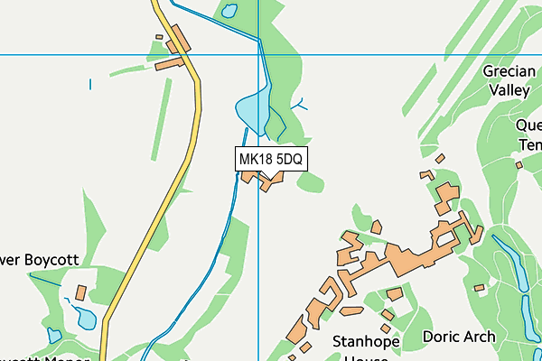 MK18 5DQ map - OS VectorMap District (Ordnance Survey)