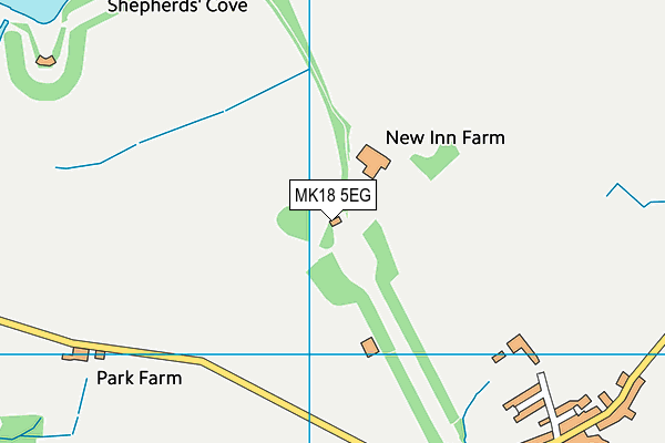 MK18 5EG map - OS VectorMap District (Ordnance Survey)