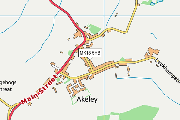 MK18 5HB map - OS VectorMap District (Ordnance Survey)