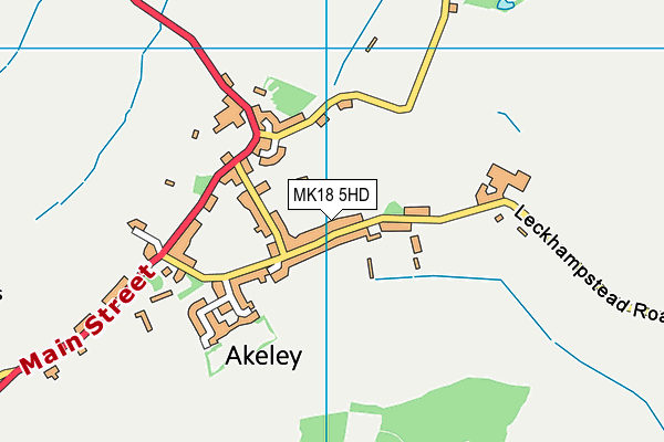 MK18 5HD map - OS VectorMap District (Ordnance Survey)