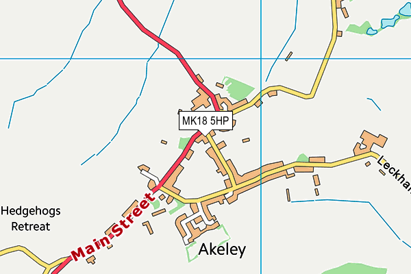 MK18 5HP map - OS VectorMap District (Ordnance Survey)