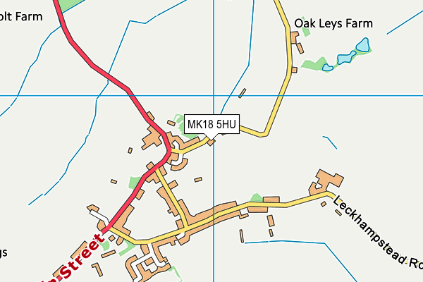 MK18 5HU map - OS VectorMap District (Ordnance Survey)