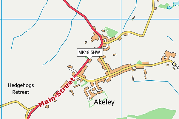 MK18 5HW map - OS VectorMap District (Ordnance Survey)