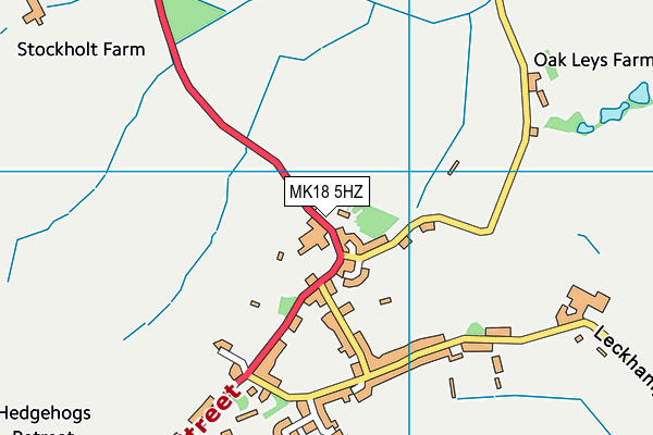 MK18 5HZ map - OS VectorMap District (Ordnance Survey)