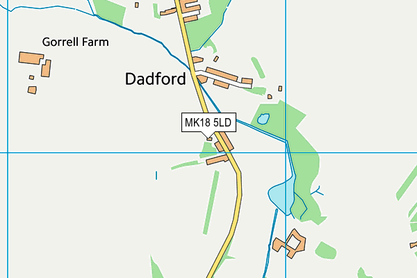 MK18 5LD map - OS VectorMap District (Ordnance Survey)