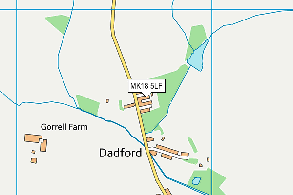 MK18 5LF map - OS VectorMap District (Ordnance Survey)