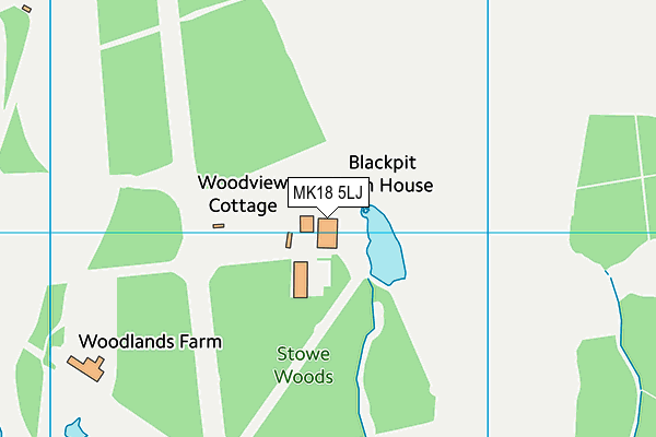 MK18 5LJ map - OS VectorMap District (Ordnance Survey)