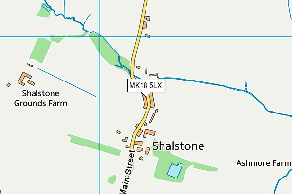 MK18 5LX map - OS VectorMap District (Ordnance Survey)