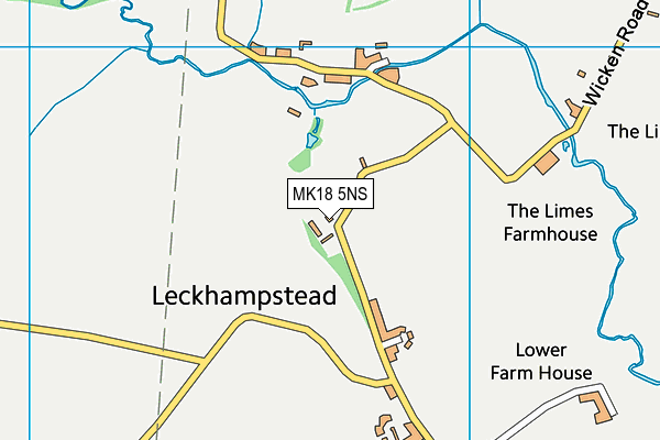 MK18 5NS map - OS VectorMap District (Ordnance Survey)