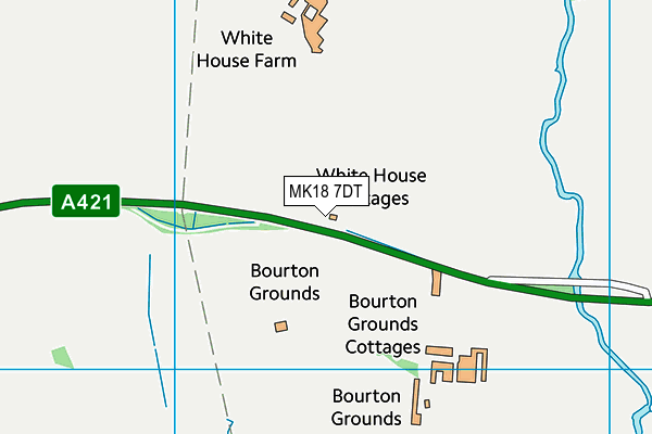 MK18 7DT map - OS VectorMap District (Ordnance Survey)