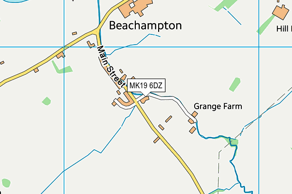 MK19 6DZ map - OS VectorMap District (Ordnance Survey)