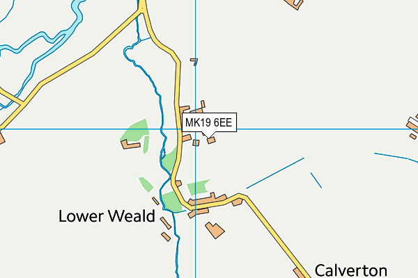 MK19 6EE map - OS VectorMap District (Ordnance Survey)