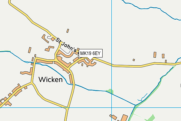 MK19 6EY map - OS VectorMap District (Ordnance Survey)