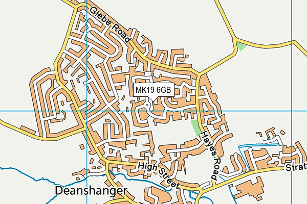 MK19 6GB map - OS VectorMap District (Ordnance Survey)