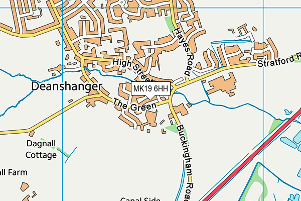 MK19 6HH map - OS VectorMap District (Ordnance Survey)