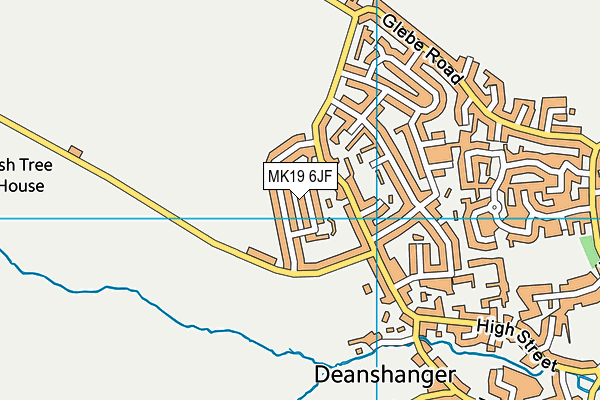 MK19 6JF map - OS VectorMap District (Ordnance Survey)