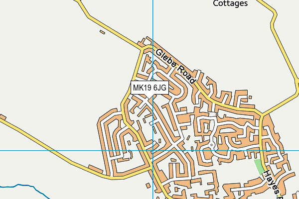 MK19 6JG map - OS VectorMap District (Ordnance Survey)