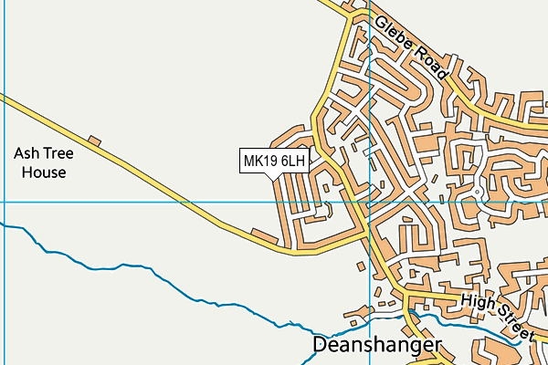 MK19 6LH map - OS VectorMap District (Ordnance Survey)