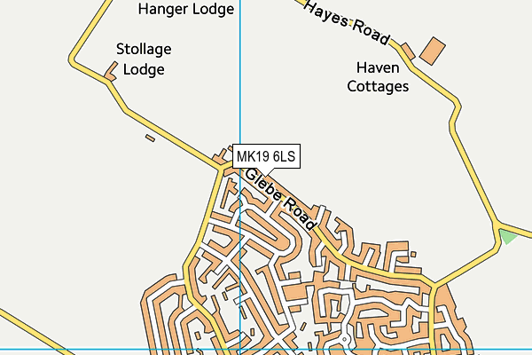 MK19 6LS map - OS VectorMap District (Ordnance Survey)