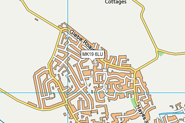 MK19 6LU map - OS VectorMap District (Ordnance Survey)