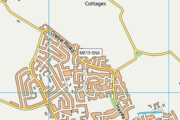 MK19 6NA map - OS VectorMap District (Ordnance Survey)
