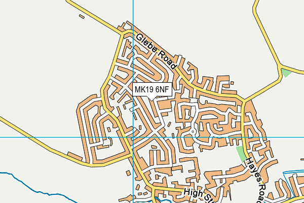 MK19 6NF map - OS VectorMap District (Ordnance Survey)