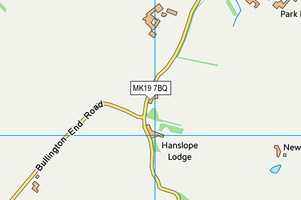 MK19 7BQ map - OS VectorMap District (Ordnance Survey)