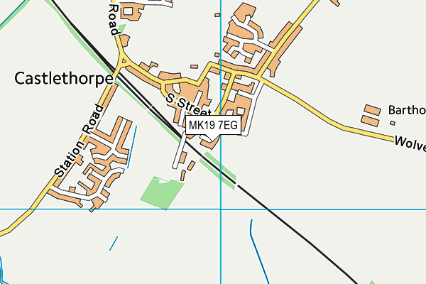 MK19 7EG map - OS VectorMap District (Ordnance Survey)