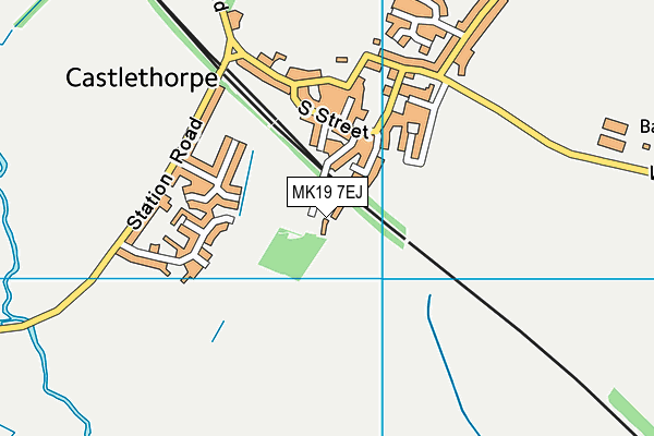 MK19 7EJ map - OS VectorMap District (Ordnance Survey)
