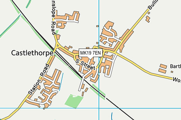 MK19 7EN map - OS VectorMap District (Ordnance Survey)