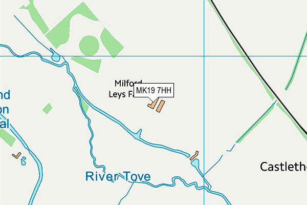 MK19 7HH map - OS VectorMap District (Ordnance Survey)