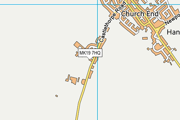 MK19 7HQ map - OS VectorMap District (Ordnance Survey)