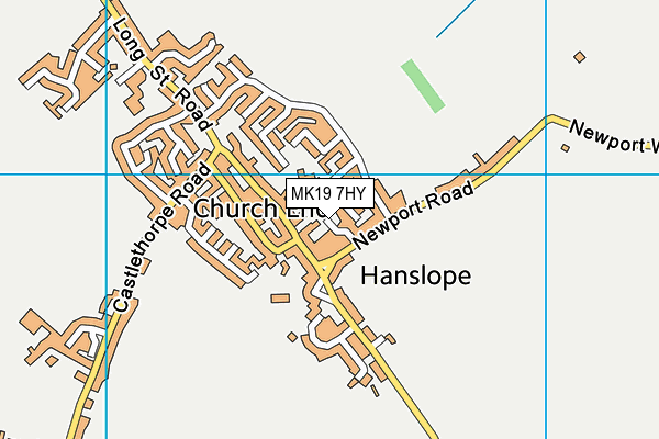 MK19 7HY map - OS VectorMap District (Ordnance Survey)