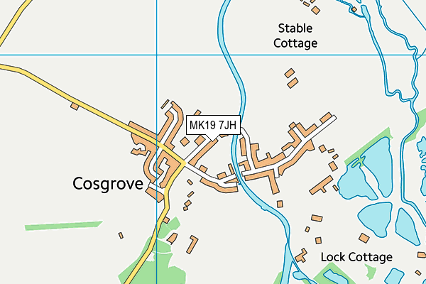 Cosgrove Village Primary School map (MK19 7JH) - OS VectorMap District (Ordnance Survey)