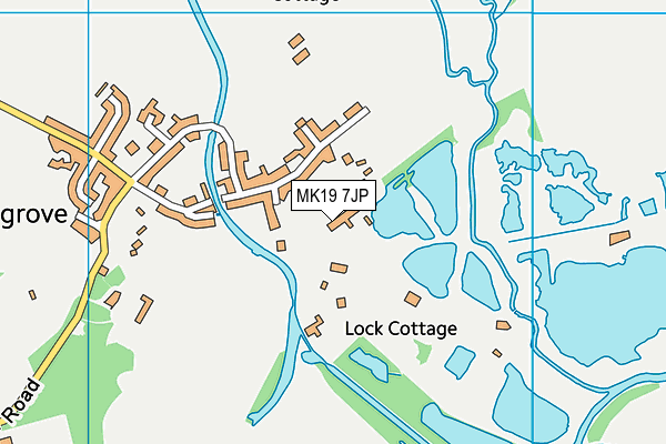 MK19 7JP map - OS VectorMap District (Ordnance Survey)