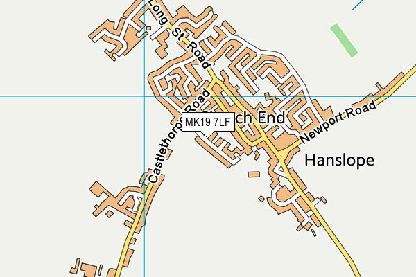 MK19 7LF map - OS VectorMap District (Ordnance Survey)