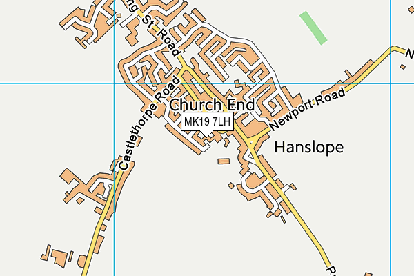 MK19 7LH map - OS VectorMap District (Ordnance Survey)