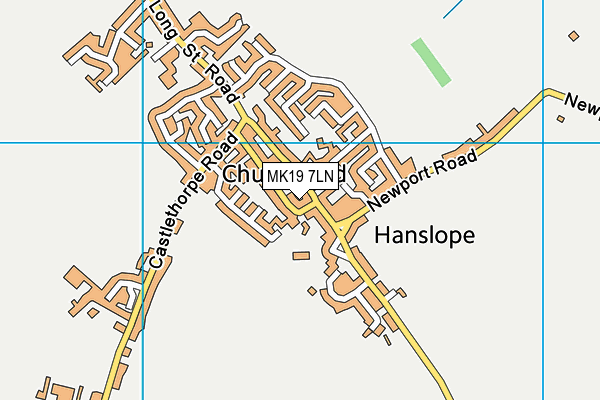 MK19 7LN map - OS VectorMap District (Ordnance Survey)