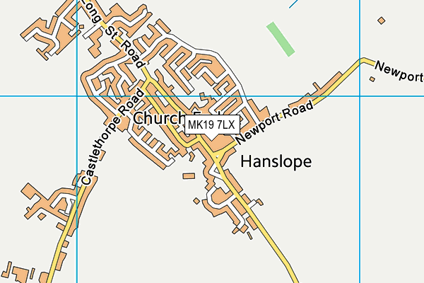 MK19 7LX map - OS VectorMap District (Ordnance Survey)