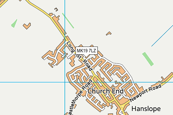 MK19 7LZ map - OS VectorMap District (Ordnance Survey)
