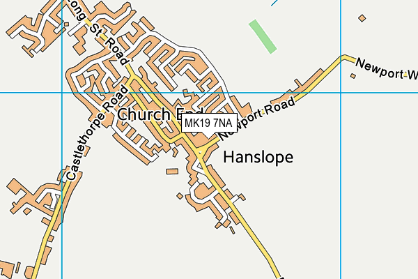 MK19 7NA map - OS VectorMap District (Ordnance Survey)