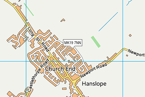 MK19 7NN map - OS VectorMap District (Ordnance Survey)