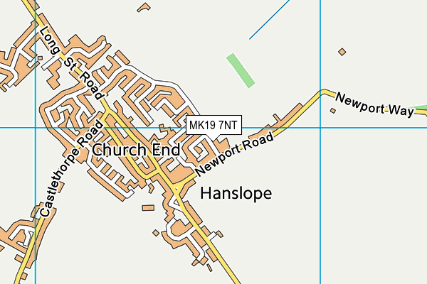 MK19 7NT map - OS VectorMap District (Ordnance Survey)