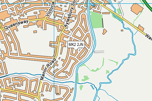 MK2 2JN map - OS VectorMap District (Ordnance Survey)